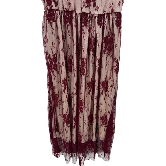 NWT Anna Kaci‎ Sleeveless Floral Lace Midi Dress Size Medium Whimsigoth Witchy - Picture 8 of 11